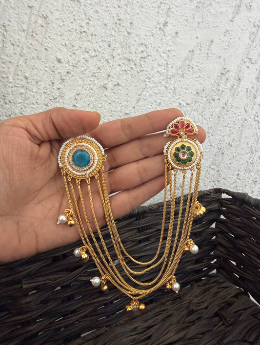 Jhanjhariya Earrings multicolored