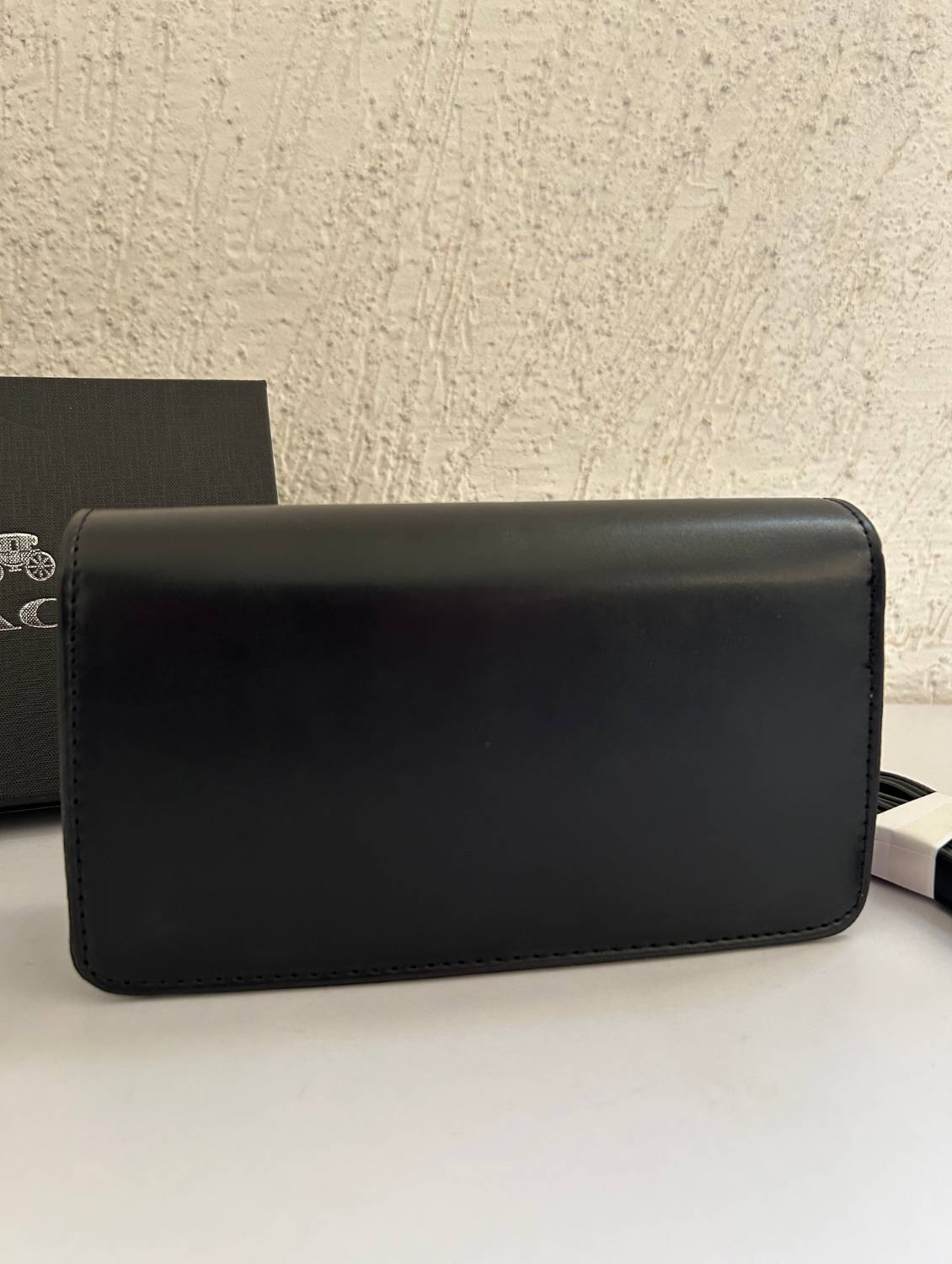 Black Beige bag with cherry charm