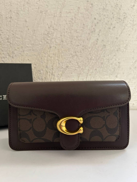 Brown bag with cherry charm