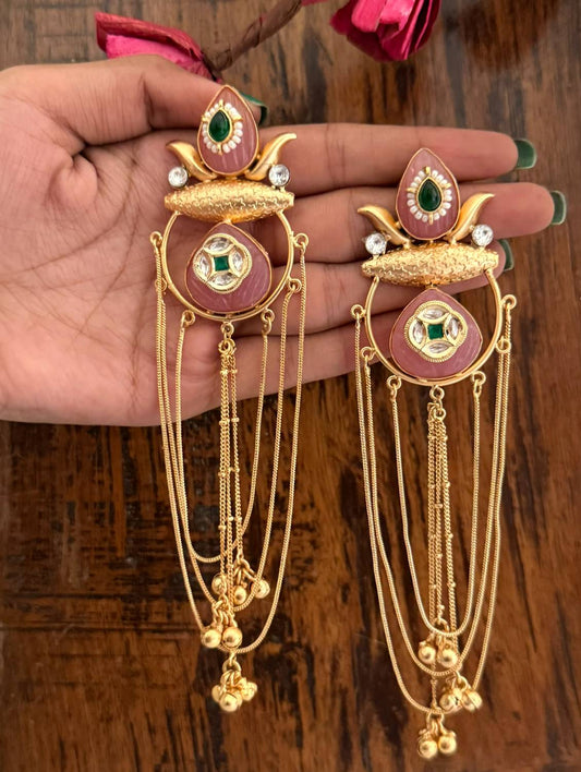 Mehek Earrings Pink