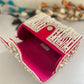 Premium Tassle Box clutch Rani Pink