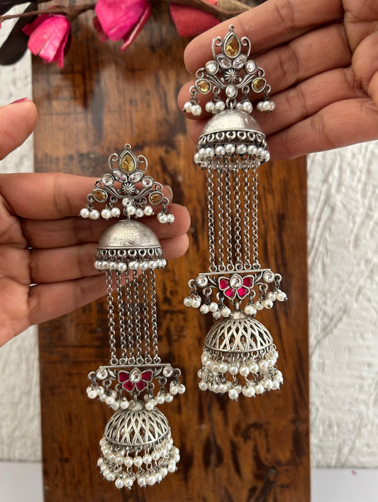 Gulnaaz Earrings Silver