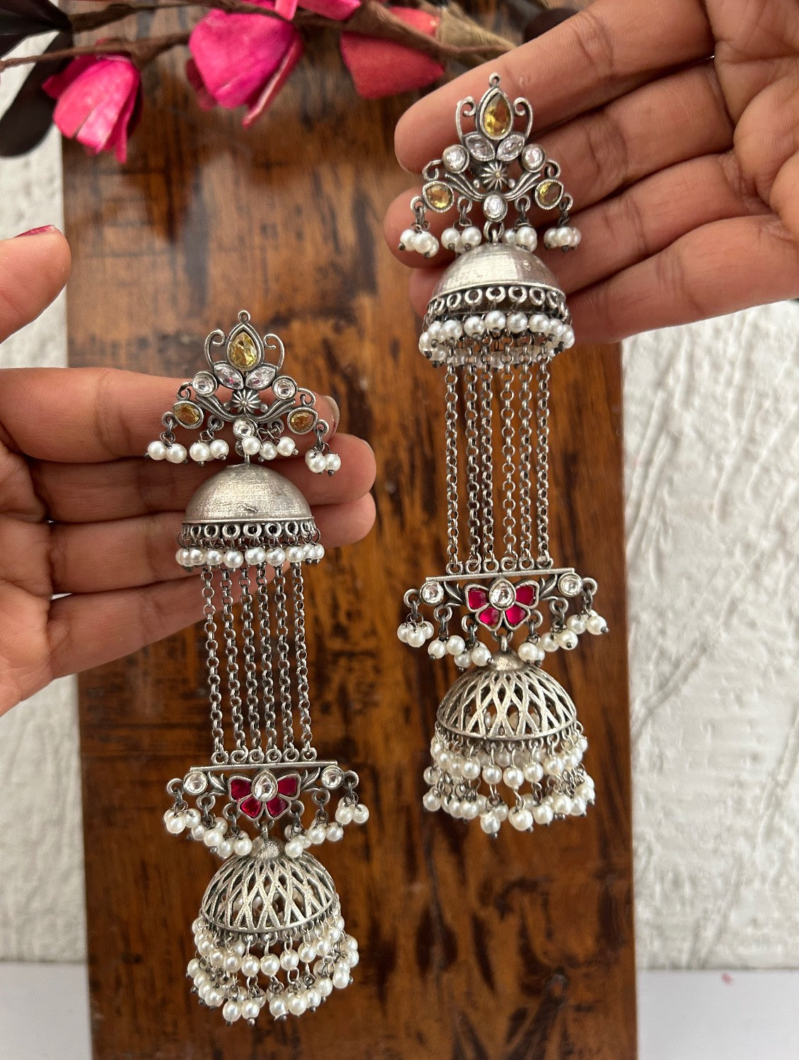 Gulnaaz Earrings Silver