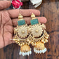 Riwaayat Floral Jhumka Mint Green Gold