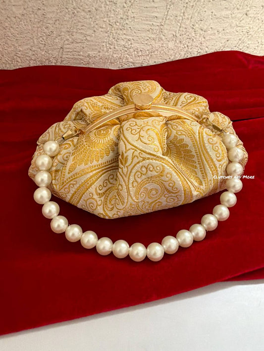 Banarsi Batua Bag Gold