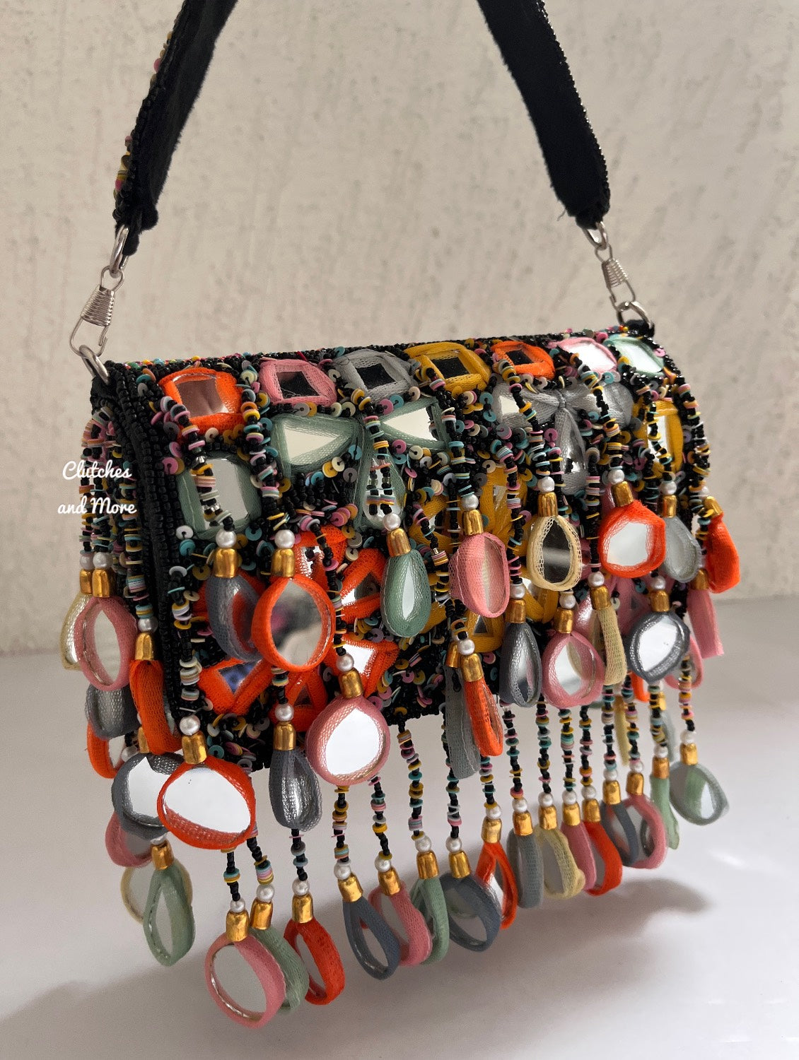 Mirror Flap Bag Multicolored (Black Base)