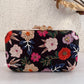 Poppy Multicoloured Black Clutch