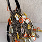 Manya Mirror Tassel Potli Multicoloured (black base)