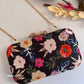 Poppy Multicoloured Black Clutch