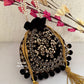 Black Ball Tassles Potli
