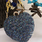 Love Affair Heart Clutch Blue