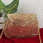 Mirror Brass Clutch Gold