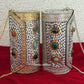 Sejal Cylindrical Boho Brass Clutch