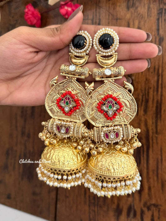 Zoon-e-Kashmir Jhumkas