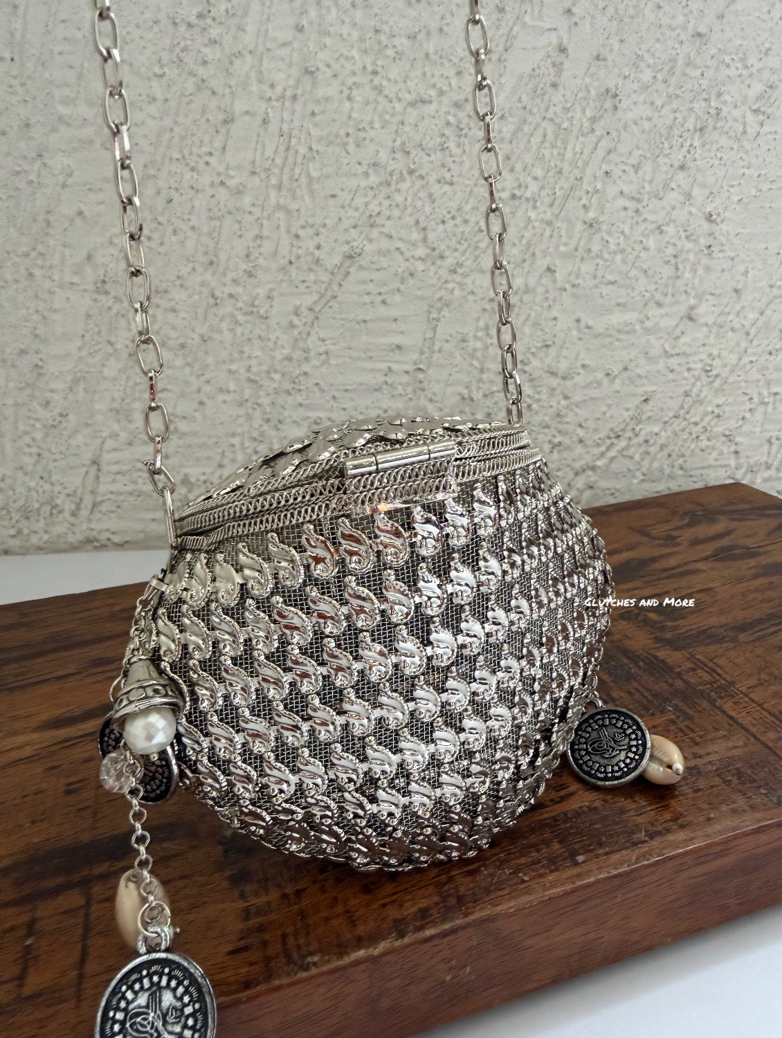Noor Brass Mini Sliver Clutch