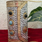 Sejal Cylindrical Boho Brass clutch