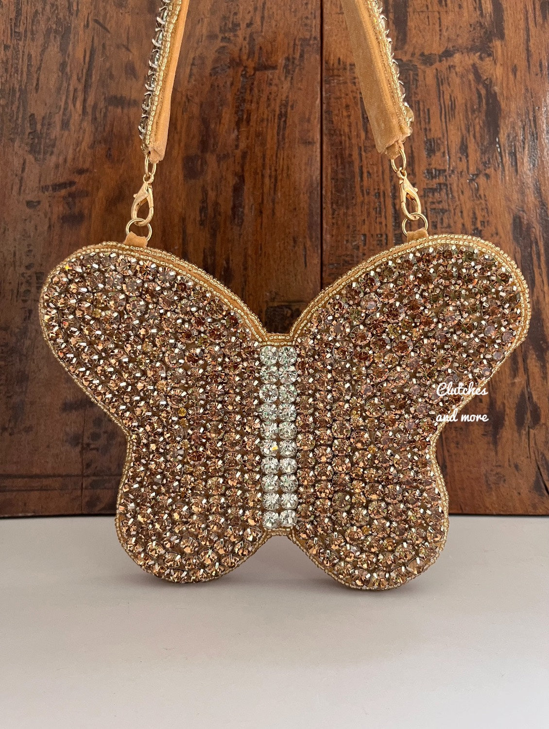 Butterfly Clutch Gold