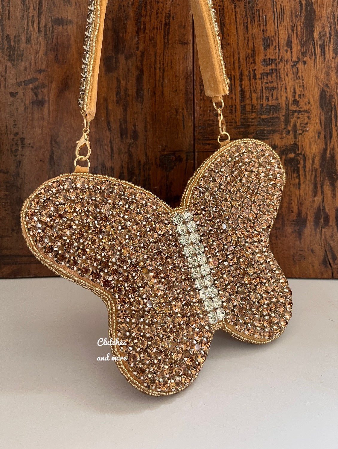 Butterfly Clutch Gold