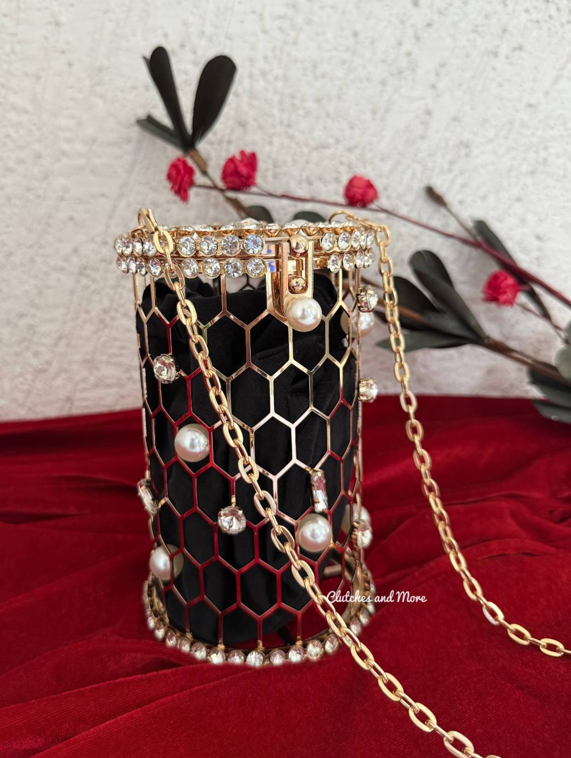 Mallika Cage Bag Black