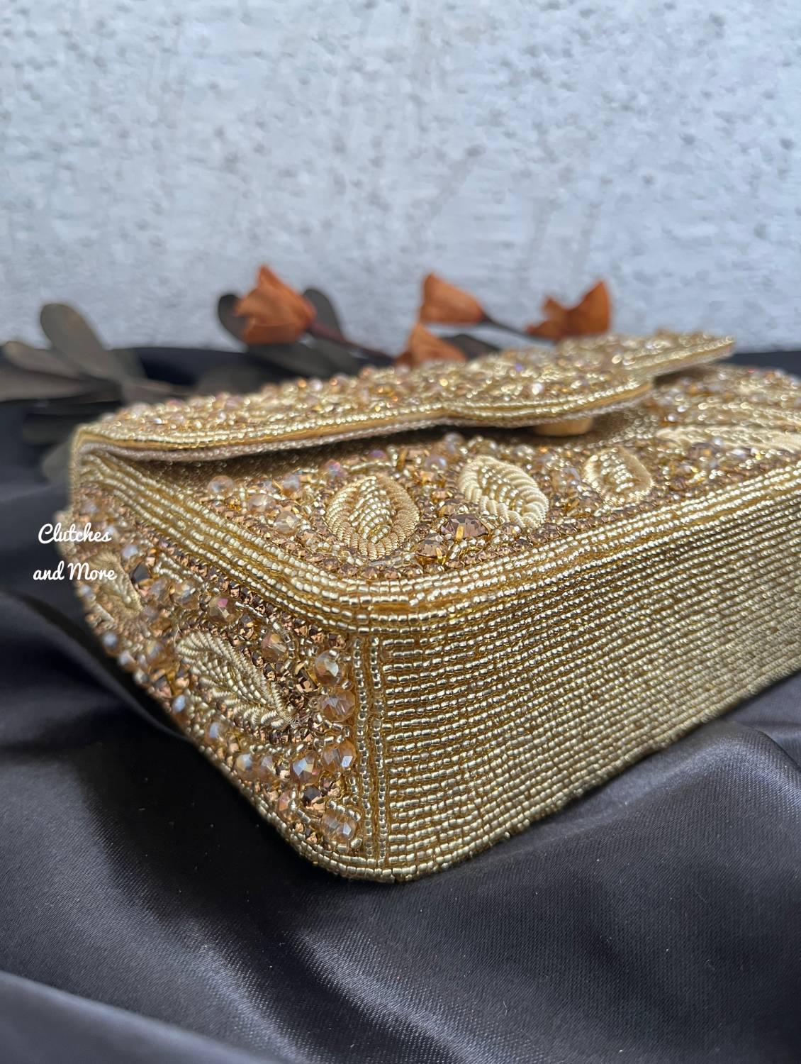 SuperLuxe Flap Bag Gold