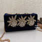 Ma Bella Box Clutch Blue