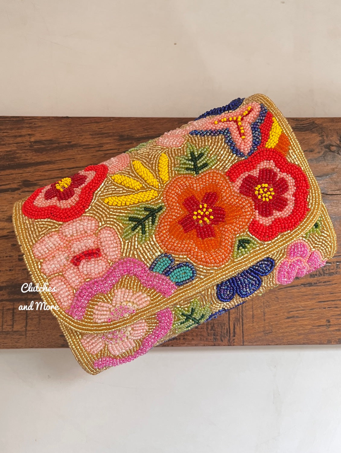 Phool Flap Bag Gold