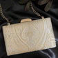 Kala Banarsi Clutch White