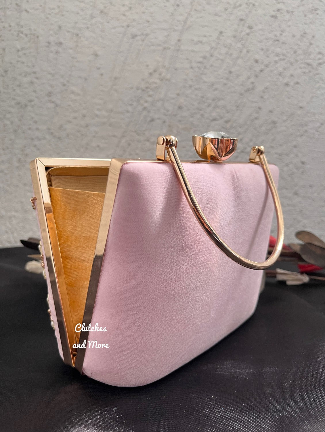 Light Pink Suitcase Clutch