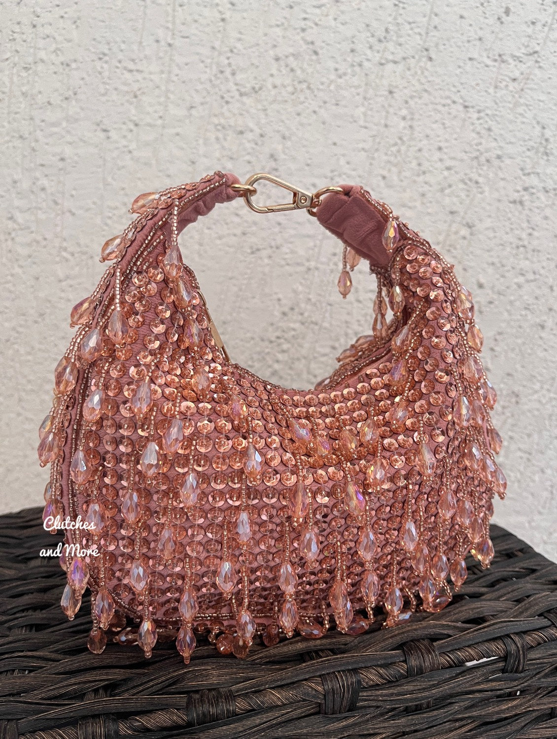 Amber Crystal Moon Bag