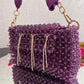 Celebrity Edit Crystal Bag Purple