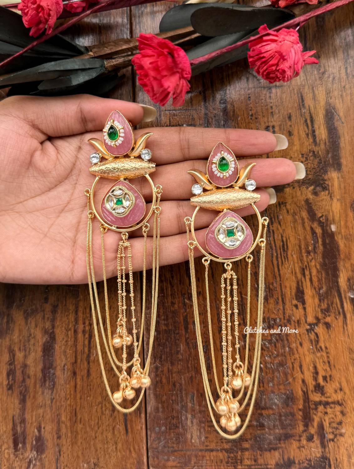 Mehek Earrings Pink