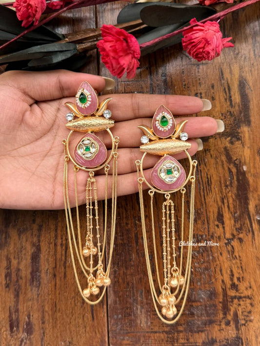 Mehek Earrings Pink
