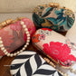 Paradise Black White Clutch