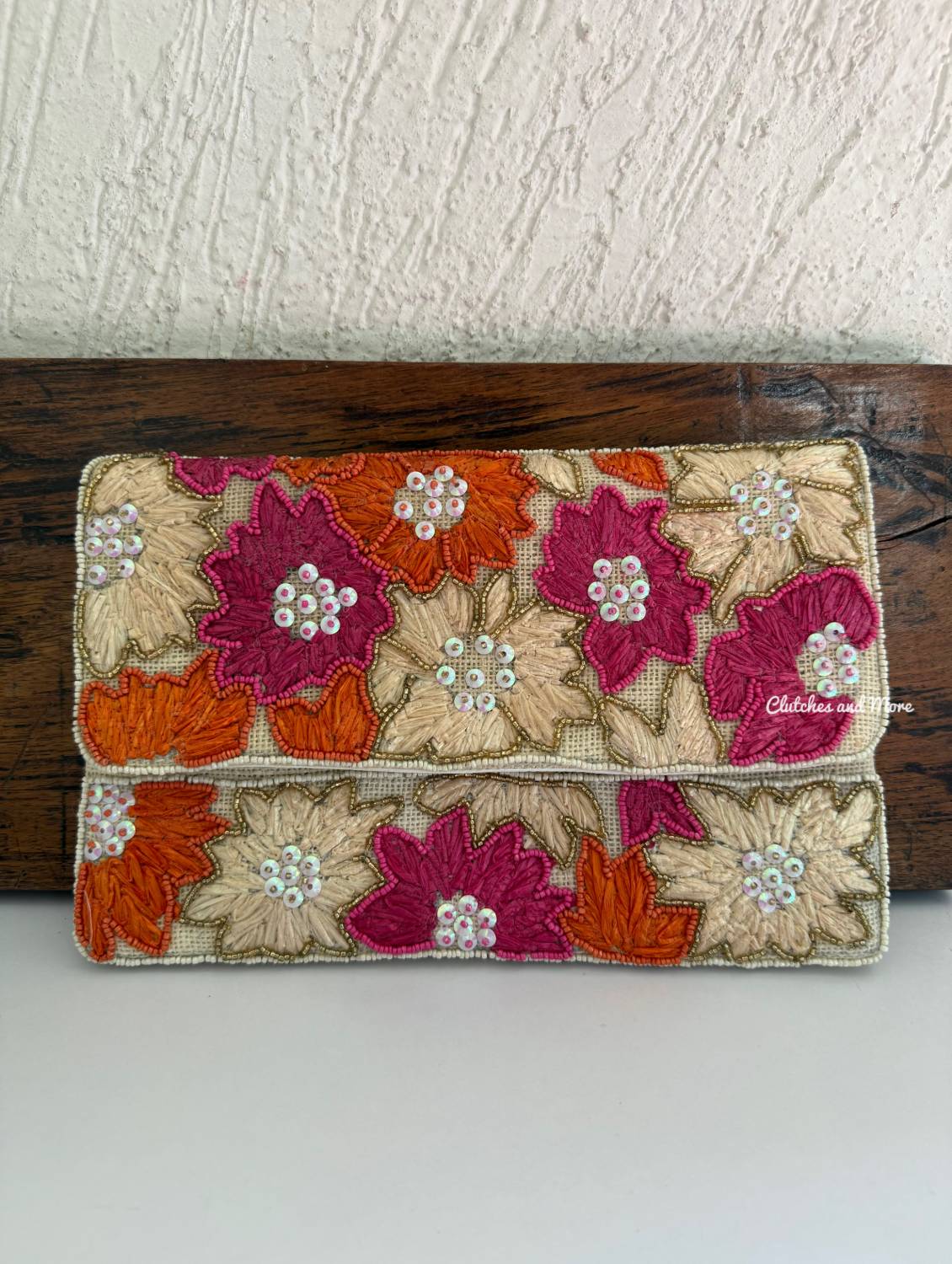 Multicolored Floral  Envelope Bag