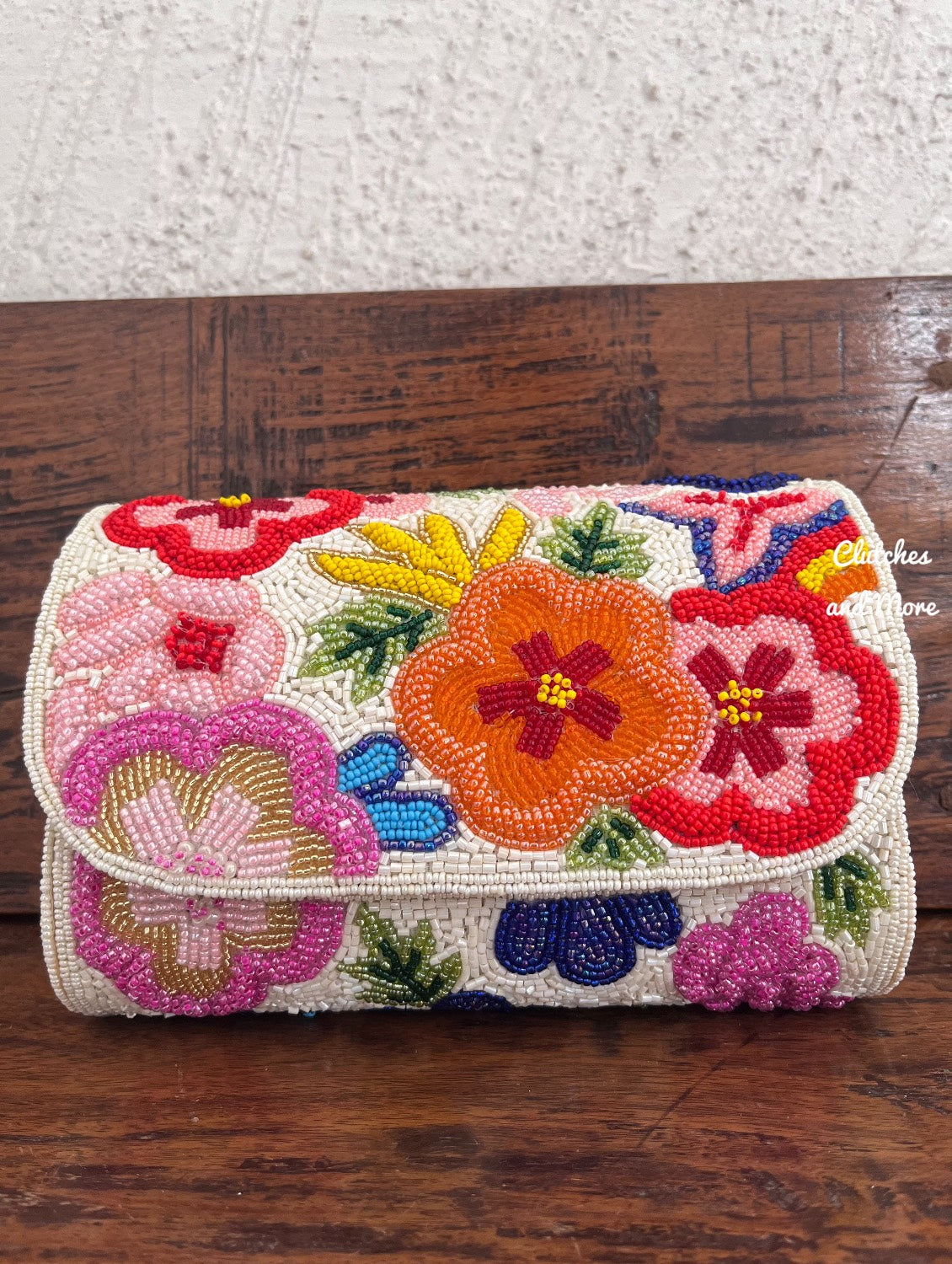 Phool Flap Bag White