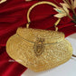 Brass Gold Heart Clutch