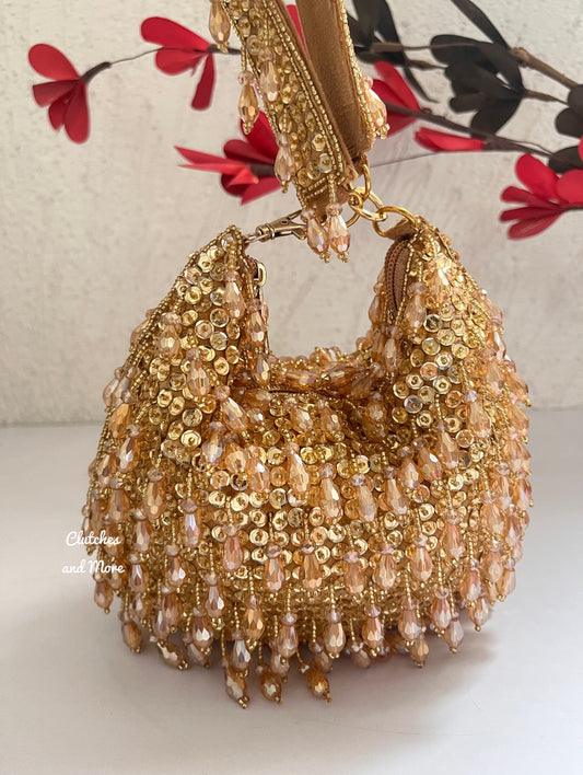 The Bagwati - Crystal Moon Bag Gold