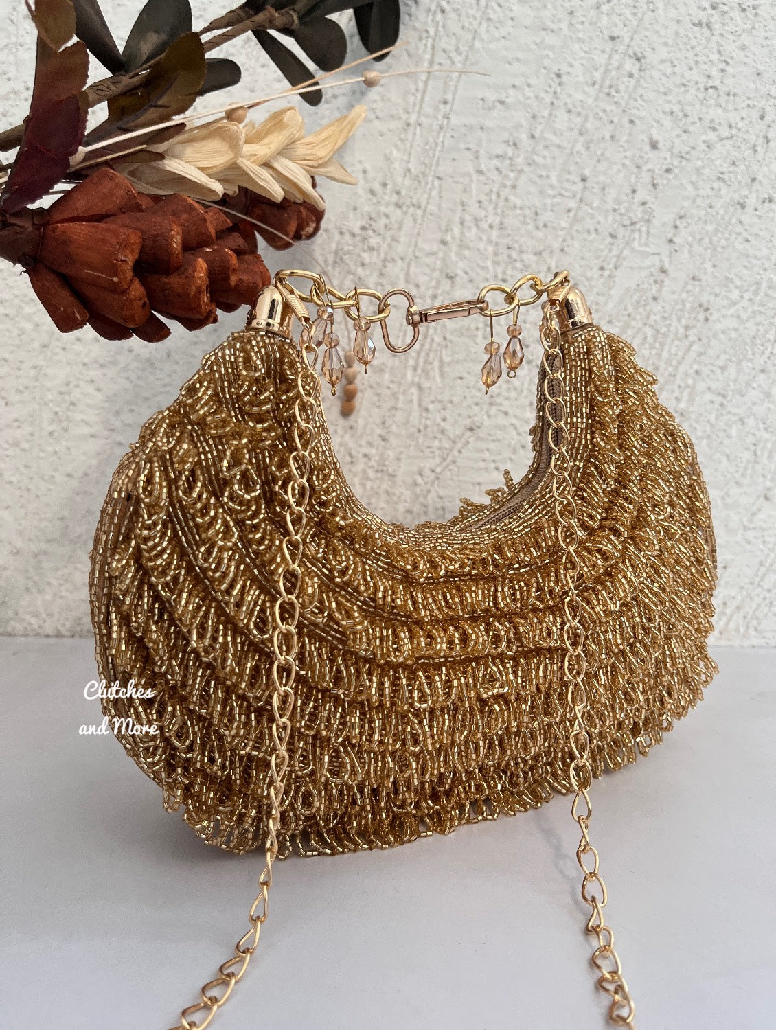 Tamanna Moon Bag Gold