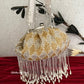 Silver Gold Batua Bag