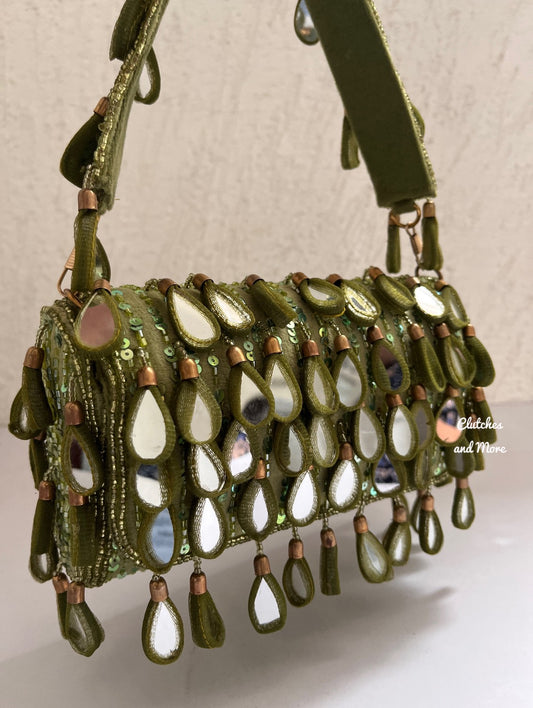 Mirror Flap Bag Green