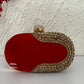 Red Capsule Diamond clutch