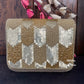 Gold Sequence Flap Bag