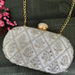 White Capsule Clutch