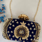 Blue Ethnic Clutch