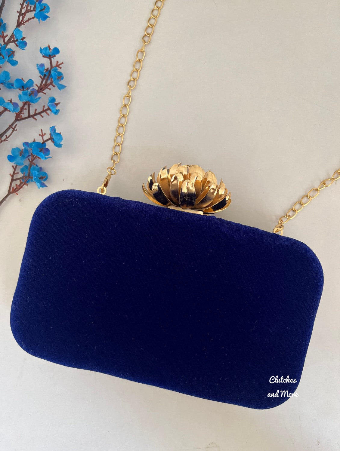 Blue Ethnic Clutch