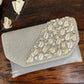 Silver Shell Envelope Bag