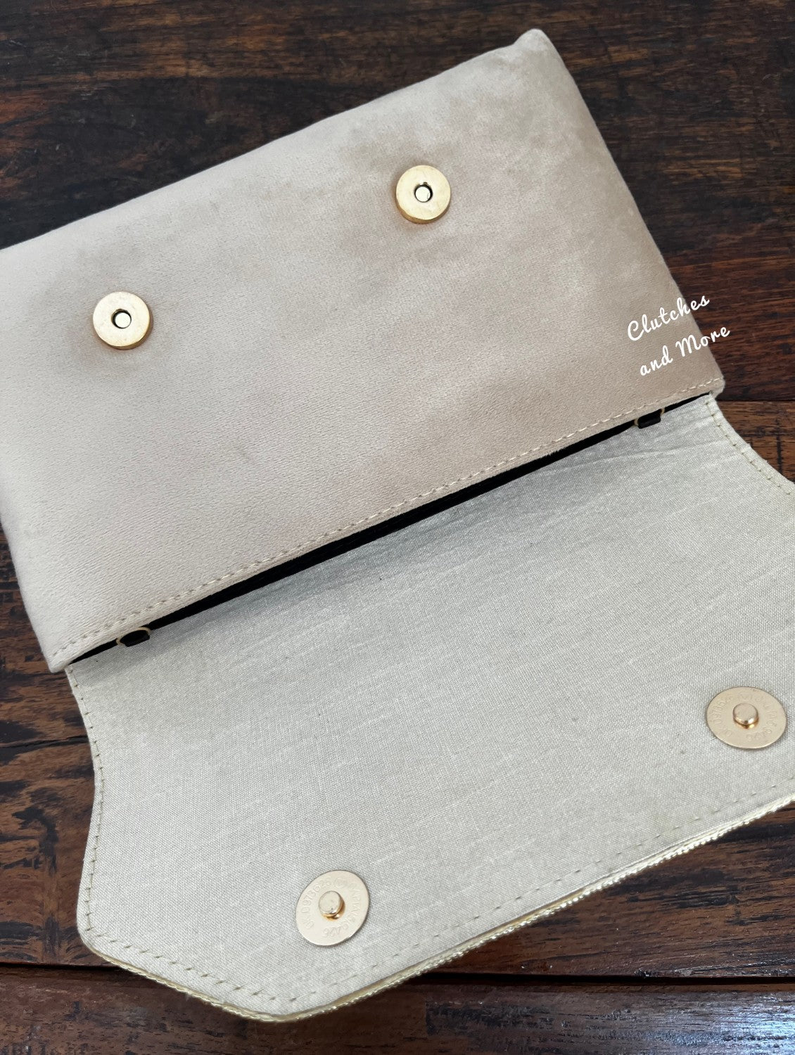 Silver Shell Envelope Bag