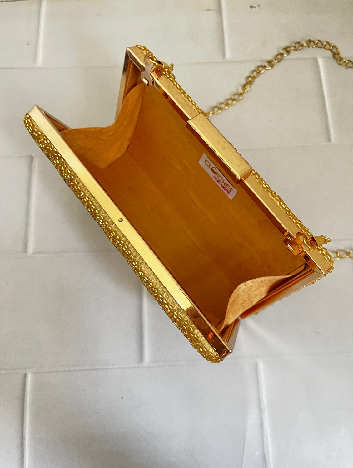 Gold Modern Affair Clutch