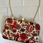 Handworked floral Clutch