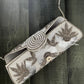 Grey Parchment Clutch